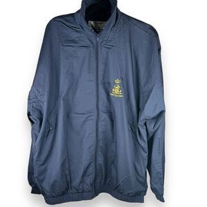 Dutch Army Training Zip Jacket Navy Mens Size Medium Embroidered Dutch Military